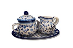 035 286 301 Bunzlau Roomstel Kleine Suikerpot&Melkkannetje 1771X Melk & Suiker